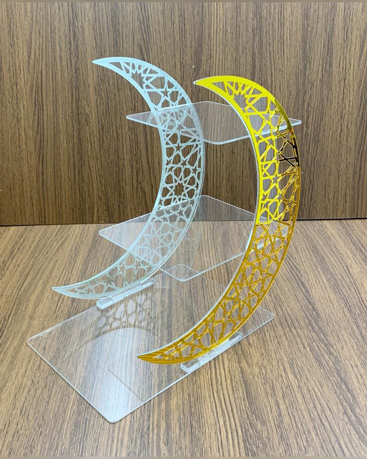 Crescent moon Table Stand | Islamic Symbol | Table Decor For Muslims