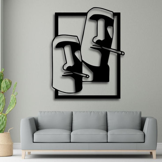 Two Faces Wall Frame | Wall Decor Art | Home Wall Decor